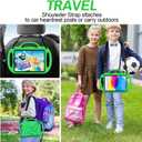 AVAWO Kids Case for iPad 10th 10.9 Inch/iPad Air 5/IPad Air 4 Generation (2022/2020)- with Shoulder Strap/Handles/Adjustable Kickstand Light Weight Durable Cover for iPad 10 gen, Green