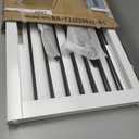 Freestanding Pet Gate for Dogs, Foldable Wooden Dog Gate for House, Indoor Pet Barrier for Stairs, Doorways, Support Feet Included, 24" Height 2 Panels, White