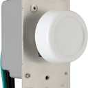 Legrand Pass & Seymour R600PWV 600W Preset Rotary Dimmer Light Switch for Incandescent and Halogen Bulbs, Single Pole, White (1 Count)