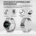 GOLDTOLUCK No Gap Stainless Steel Band Compatible with Samsung Galaxy Watch 8 7 6 5 4 Classic FE Pro Ultra 40mm 44mm 46mm 43mm 47mm 45mm 42mm Replacement Men Women Milanese Metal Elegant Casual