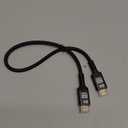 𝟑𝐫𝐝 - 𝐆𝐞𝐧 10K 8K HDMI Cable 2.1, 1.5FT 3.3FT 5FT 6.6FT 10FT 13FT 16FT 20FT 25FT, 48Gbps Gold-Plated Ultra High Speed Military Grade Nylon Braided HDMI Cord 8K@60Hz /4K@120Hz, HDCP 2.2&2.3(1.5FT)