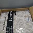 10x14 Area Rugs for Living Room, Non Slip Machine Washable Vintage Rugs, Low Pile Lightweight Large Rug for Bedroom, Dining Room, Home Office Beige