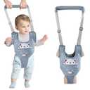 Baby Walking Harness Handheld Baby Walker Assistant Belt Adjustable Toddler Infant Walker Safety Harnesses Standing Up Walking Learning Helper with Detachable Crotch for 9-24 Month Old (Blue)