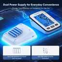 Upper Arm Blood Pressure Monitor for Home Use, Automatic Digital Blood Pressure Machine, Talking BP Monitor with English & Spanish Voice, Large Cuff 8.616.5, Backlit Display, 2-User Memory