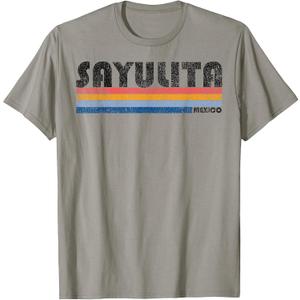 Vintage 1980s Style Sayulita Mexico T-Shirt T-Shirt, Size L
