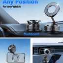 Vacuum Magnetic Car Phone Holder for Mag-Safe [89+LBS Suction & 3200gf Magnetic] 360 Adjustable Ultra Suction Cup Phone Holders for Your Car, Car Mount for iPhone 17 Pro Max 16 15 14 13 12 Air Plus