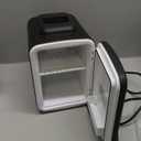 Antarctic Star Compact Refrigerator, Portable Mini Fridge, Skin Care 4L Capacity/6 Cans, for Bedroom, Car, Office & Dorm, Small Cooler for Cosmetics, Magnetic Brushed Stainless Steel Door, White