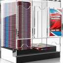 Booster-Pack-Dispenser with Black Base Premium 3-Slot Acrylic Card Pack Dispenser Organize & Display PKMN, MTG, Sports Cards - Stackable TCG Storage (108+ Packs)