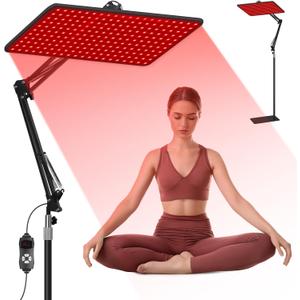 Red Light Therapy for Body and Face, 660nm 850nm 940nm Infrared Redlight-Therapy Lamp Device with Large Panel and Stable Stand at Home, Idea Gift for Women Wife Mom Sister Girlfriend