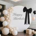 Black Big Bows Decorations, 16 inchs for Party Decorations Wedding Coquette Wall Decor Baby Shower Christmas Tree Bows