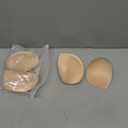 Nimiah Super Thick Push-up Inserts - 2 Pairs Sew in Bra Cups for Dress Breast Enhancer Add Cleavage in Swimsuit Sports Tops (Beige)