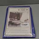 YGO Small Window Curtain Valances Grommet Thermal Insulated Room Darkening Blackout Curtain Tiers for Kitchen Bedroom Bathroom 52 Wide by 24 Long Royal Blue 2 Pcs