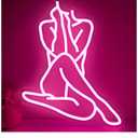 JanHune Lady Neon Sign Dimmable Lady Neon Led Signs for Wall Decor Light up Signs Pink Neon Lights for Bedroom Man Cave Home Bar Party Pub Wall Sign Decor