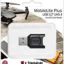 Kingston MobileLite Plus USB 3.2 microSDHC/SDXC UHS-II Card Reader (MLPM)