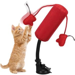 1 Pcs Cat Punching Bag with Boxing Gloves Filled with Catnip Punching Bag Play Gym Action Indoor Kitten Exercise and Fun Activity