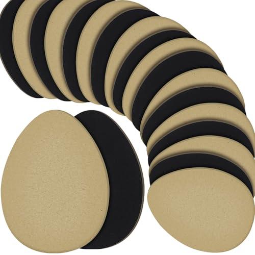 Jecery 24 Pcs Non Slip Pads for Shoes Suede Sole Protectors Adhesive for High Heeled Shoes Women Dance Shoe Protector with Adhesive (Beige,Black)