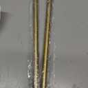 Gold Wrap Around Curtain Rods:5/8" Small Blackout Adjustable Window Curtain Rod for Bedroom Kitchen Apartment Renter Friendly,Room Darkening Curved Drapery Rods Easy Install,Brass Golden 28-48"