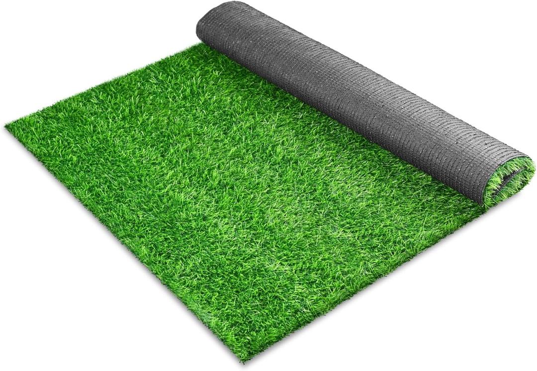Artificial Grass Rug, 72" x 30" Fake Grass Mat for Dogs, Washable Dog Potty Training Grass Pee Pads with Drainage Holes, Large Green Turf Rugs for Patio, Outdoor, Indoor