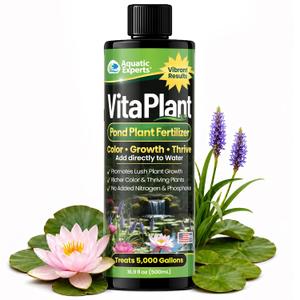 VitaPlant Pond Plant Fertilizer – Liquid Aquatic Plant Food for Water Lilies & Aquatic Plants, Supports Lush Growth & Vibrant Color, 500 mL, Aquatic Experts
