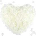 CODE FLORIST 1100 PCS Silk Rose Petals for Valentine's Day,Fake Rose Petals for Romantic Night,Wedding,Proposal Anniversary Flower Decorations(Separated,Scented,Ivory)