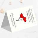 2 x IDU Happy Anniversary Card,Anniversary Card Gifts for Husband Wife Boyfriend Girlfriend Couples,Wedding Anniversary Cards for Partner Men Women Him Her with Heart Balloon Design