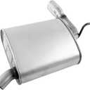 Walker Quiet-Flow SS 52469 Direct Fit Exhaust Muffler Assembly 2" Inlet (OD) 3" Outlet (OD) for Ford Edge