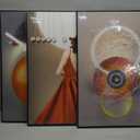 Pasocel Large Wall Art, Bright Style Framed Wall Art, HD Printed Abstract Modern Canvas Painting Decoration For Bedroom Wall, Office, Farmhouse Living Room Decor (16" X 24" X 3 pieces)