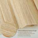 Cordless Bamboo Roman Shades, Natural Woven Blinds for Doors, 32" W x 64" H