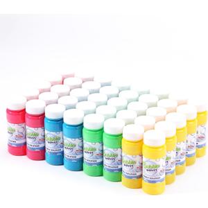 novelinks Mini Bubble Bottle Bulk, Bubble Wand Set for Kids, Colorful Bottle of Bubble Solution, Novelty Summer Toy for Toddlers, Birthday Bubble Themen Party Favor Toy (40 Pack 2oz)