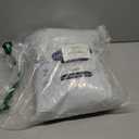 MooMee Striped Duvet Cover Set 100% Washed Cotton Linen Like Textured Breathable Durable Soft Comfy (Cornflower Blue White Pinstripes, Palatial King/Oversized King 120"x98")