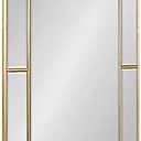 Kate and Laurel Westgate Transitional Wall Mirror, 20" x 30", Gold, Sophisticated Rectangle Mirror for Wall Decor