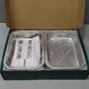 FANHAO Upgraded Visual Seed Sprouter Tray, Stainless Steel Soil-Free Cultivation Germination Tray with Acrylic Base, Healthy Microgreens Growing Kit for Indoors Sprouting Seeds, Grow Grass, Beans