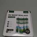 RVGUARD New RV Roof Sealant 4 Pack, Fast Self-Leveling Lap Sealant 10.3oz Waterproof & UV-Resistant, RV Sealant for Roof Repair Camper,Trailer, Easy to Use, Safe