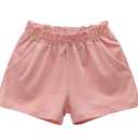 KADY Toddler Girl Cotton Summer Short Sleeve T-Shirt and Shorts Set (WhitePink2, 4T)