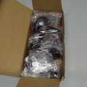 Curtain Rods for Windows 48 to 84 inch, 1inch Decorative Blackout Wrap Around Curtain Rod Set,Matte Black Splicing Heavy Duty Metal Curtain Rod with Brackets (37"-98"-1Pack)