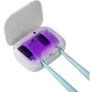Toothbrush Sanitizeri Case with U V-C Lights, Dryer Heating, Fan Drying - Rechargeable Portable Toothbrush Cover, Hook Wall Mount Sterilizeri Box for Home, Travel & Fits All Toothbrushes