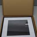 11x14 Picture Frame, Black Modern Aluminum Metal Photo Frame with HD Glass, Fits 8x10 with Mat or 11 x 14 without Mat, Vertical and Horizontal Wall Mounting, 1 Pack