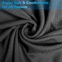 AmyHomie Cooling Blanket, 100% Rayon Derived from Bamboo, Cool Summer Blanket for Hot Sleepers, Soft Comfy Lightweight Blankets for All Seasons(Dark Gray, 7991in)