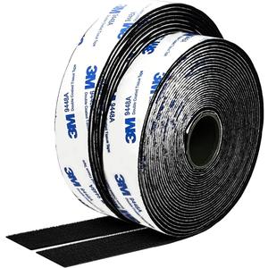 Hook and Loop Tape 1in x 20ft, Self-Adhesive Interlocking Strip, Mounting Tape Heavy Duty Adhesion, Picture Hanging Strips Fastener, Double Sided Carpet & Rug Fixation