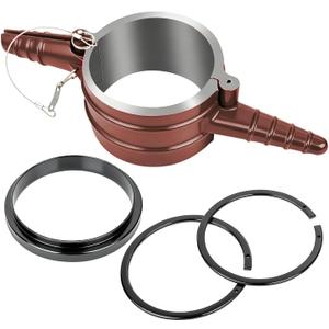 7040 Piston Ring Compressor Tool with Adapter and Anti-Polishing Ring, Compatible with Cummins ISX/QSX 15, Caterpillar 3400, 3406, 3408, 3412 and C-15, Piston Ring Compressor Kit with 5.4" bore
