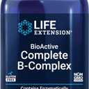 Life Extension BioActive Complete B-Complex, Heart, Brain and Nerve Support, Healthy Energy, Metabolism, Complete B Complex, 60 Vegetarian Capsules (60 Count (Pack of 1))