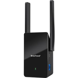 BrosTrend WiFi 6 Extender AX1500 WiFi Booster for Home WiFi Range Extender Covers Up to 2,000 sq.ft and 40 Devices, Dual Band Amplificateur WiFi with Gigabit Ethernet Port Works with Any WiFi Routers