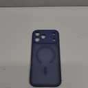 CANSHN Magnetic Compatible with iPhone 17 Pro Max Case, Upgraded [Full Camera Protection] [Compatible with Magsafe] [Translucent Matte] Shockproof Protective Phone Cover 6.9 Inch - Deep Blue