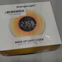 Wake Up Light Sunrise Alarm Clock for Bedroom Sunrise Sunset Simulation 23 Natural Sounds 13 Colors Night Light Dual Alarms and Snooze Sleep Aid for Heavy Sleepers Kids Adults (Wood Grain)