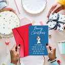 Romantic Christmas Card for Husband, Funny Christmas Card for Him Men, Xmas Cards Gift from Wife Women (#41)