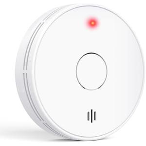 Alertlink Smoke Alarm with LED Indicator with Mute Button, Fire Alarm Smoke Detector with Built-in 10 Year Battery, Model VS02