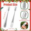 Zhengmy 36 Pcs Christmas Stocking Holders for Mantle Adjustable Stocking Hangers Tie Lightweight Garland Hooks Reusable Silicone Adhesive Straps for Xmas Fireplace Stairways Banister (Grey)