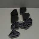 Anti Vibration Pads for Washing Machine - Double Heighten Washer and Dryer Pedestals High Hard Wearing Square Rubber Foot Pads, Noise Cancelling and Shock Support Protects Pedestals (3.14 Inch Double Heighten)