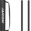 Adjustable Tarp Poles, Tent Poles for Camping, Set of 2, 7'6" Telescoping Poles for Tarp, Shelter, Canopy, Tent, Awning, Hiking, Hammock Rain Fly