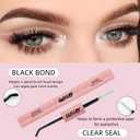 3 x Lash Glue, Strong Hold Lash Bond, 2-in-1Double Head Quick Dry Eyelash Glue, Gentle Not irritating, for Strip Lashes (5ml+5ml)